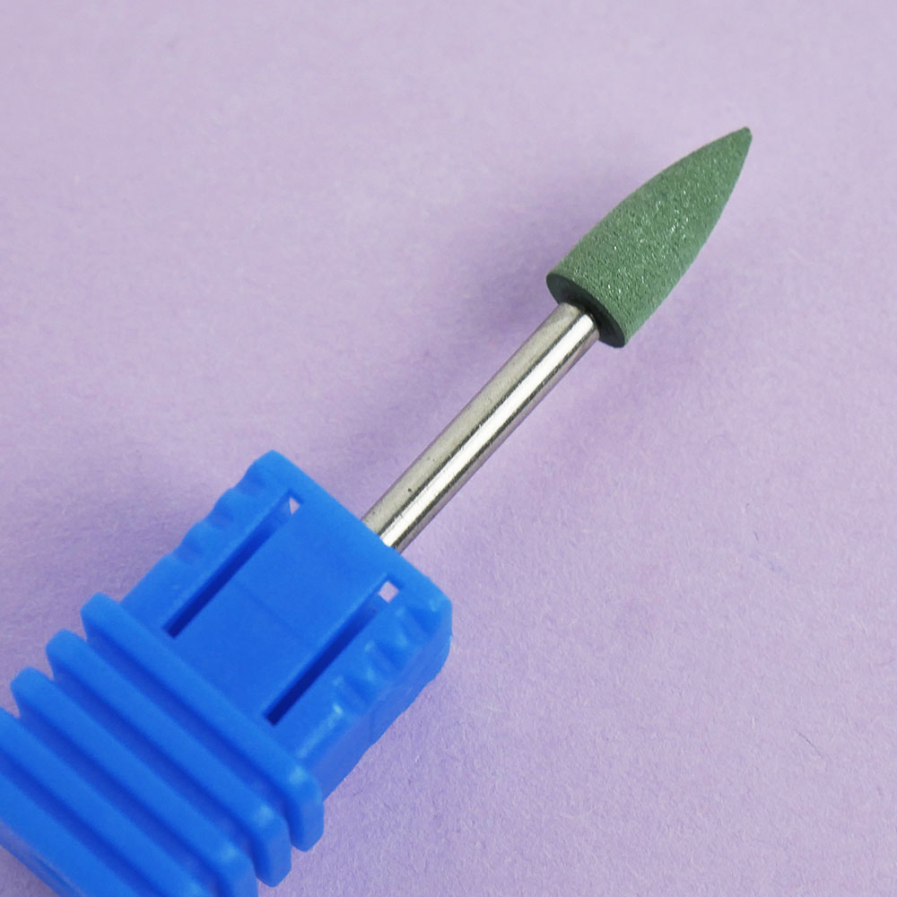 Polisher TUFI profi PREMIUM silicone cone small sharp 404G green (0243487)