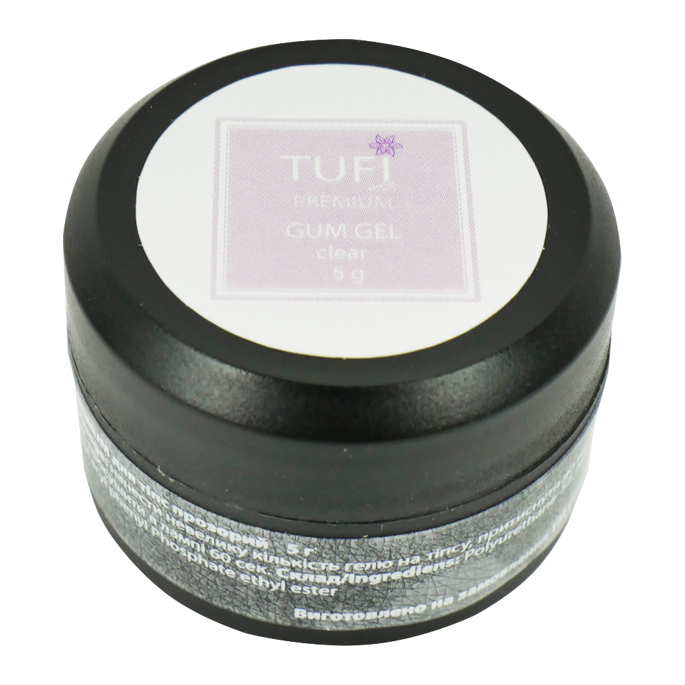 Гель-резинка для типсов TUFI profi Прозрачный 5 г (0288994)