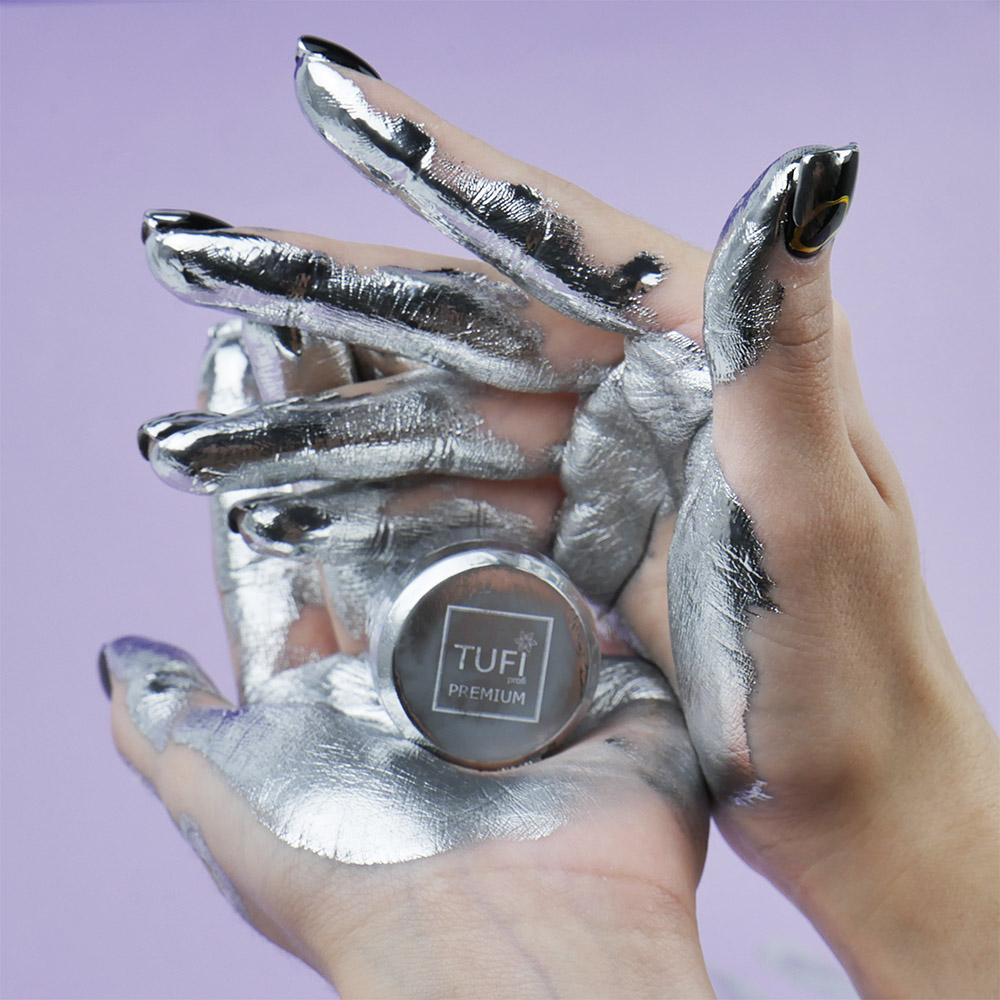 Гель-фарба TUFI profi PREMIUM Gel Paint Metallic срібло 5 гр (0306612)