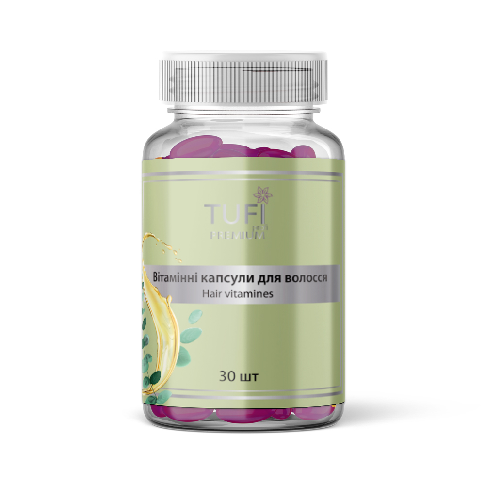 Vitamin capsules TUFI profi PREMIUM for restoration, smoothness and shine of hair 30 pcs (0244116)