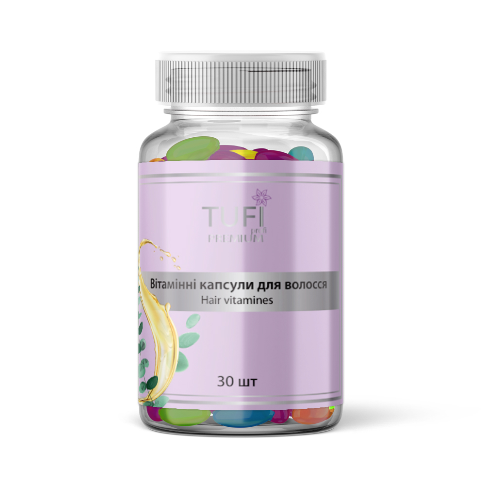 Vitamin capsules TUFI profi PREMIUM for hair mix 30 pcs (0244121)