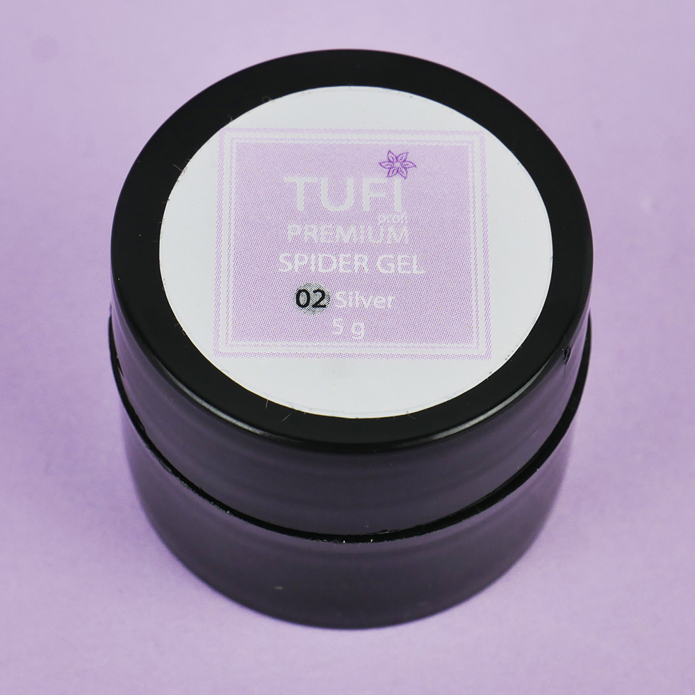 Spiderweb TUFI profi PREMIUM Spider Gel 002 silver 5 g (0104332)