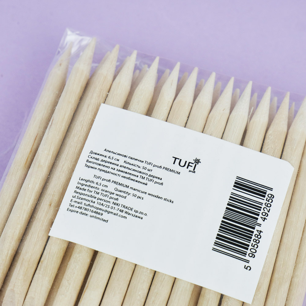 Апельсинові палички TUFI profi 6.5 см 50 шт (0309565)