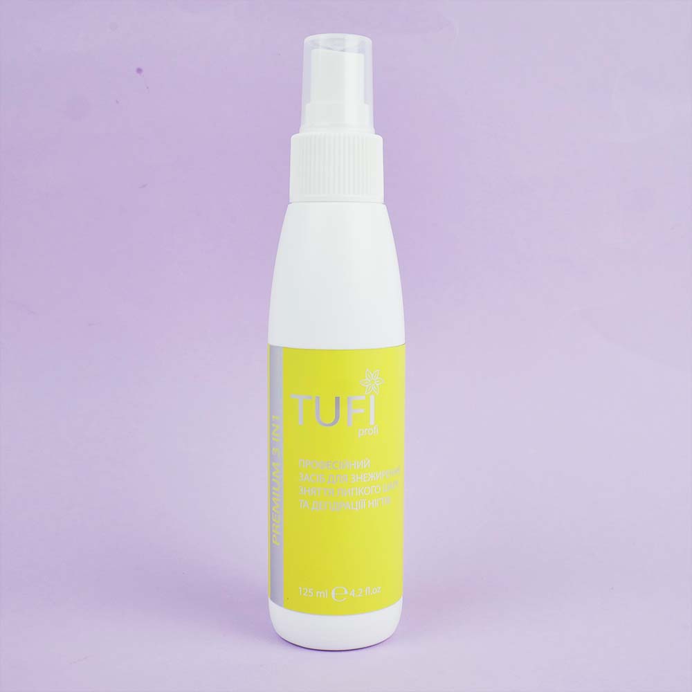 Жидкость для обезжиривания, снятия липкого слоя и дегидрации TUFI profi PREMIUM 3 in1 Prep and Finish 125 мл (0133013)