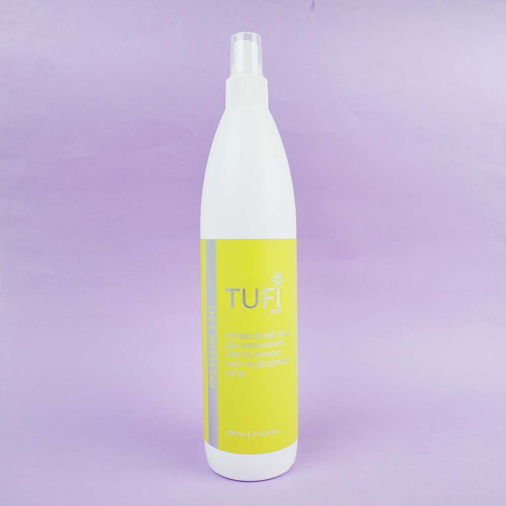 Жидкость для обезжиривания, снятия липкого слоя и дегидрации TUFI profi PREMIUM 3 in1 Prep and Finish 500 мл (0283911)