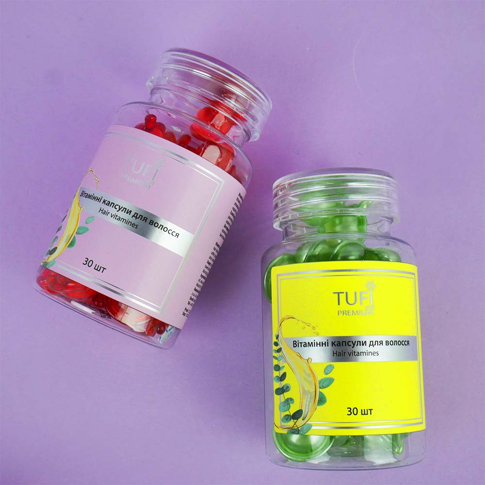 Vitamin capsules TUFI profi PREMIUM for restoration, smoothness and shine of hair 30 pcs (0244116)