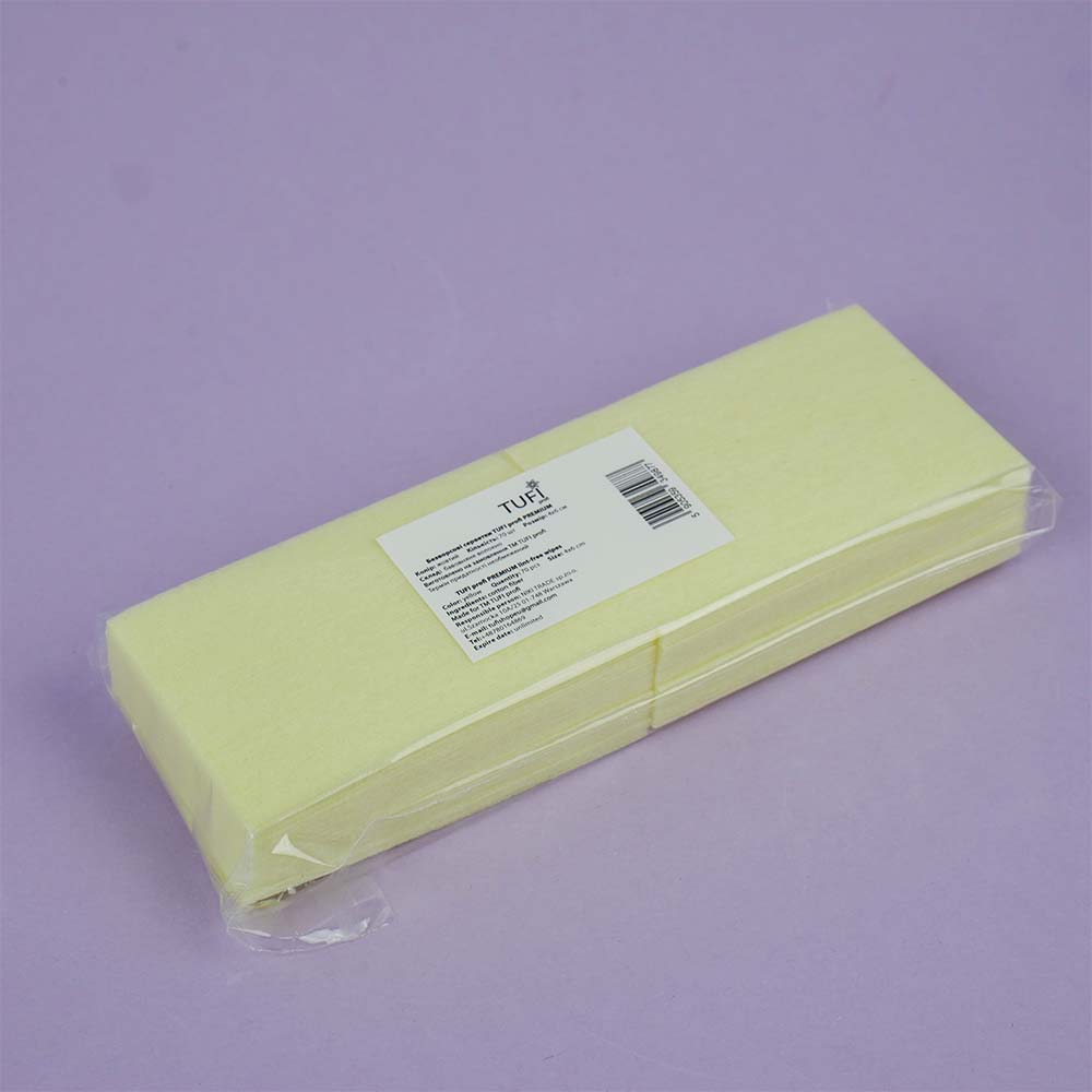 Безворсові серветки TUFI profi Жовті 4x6 см 70 шт (0104166)