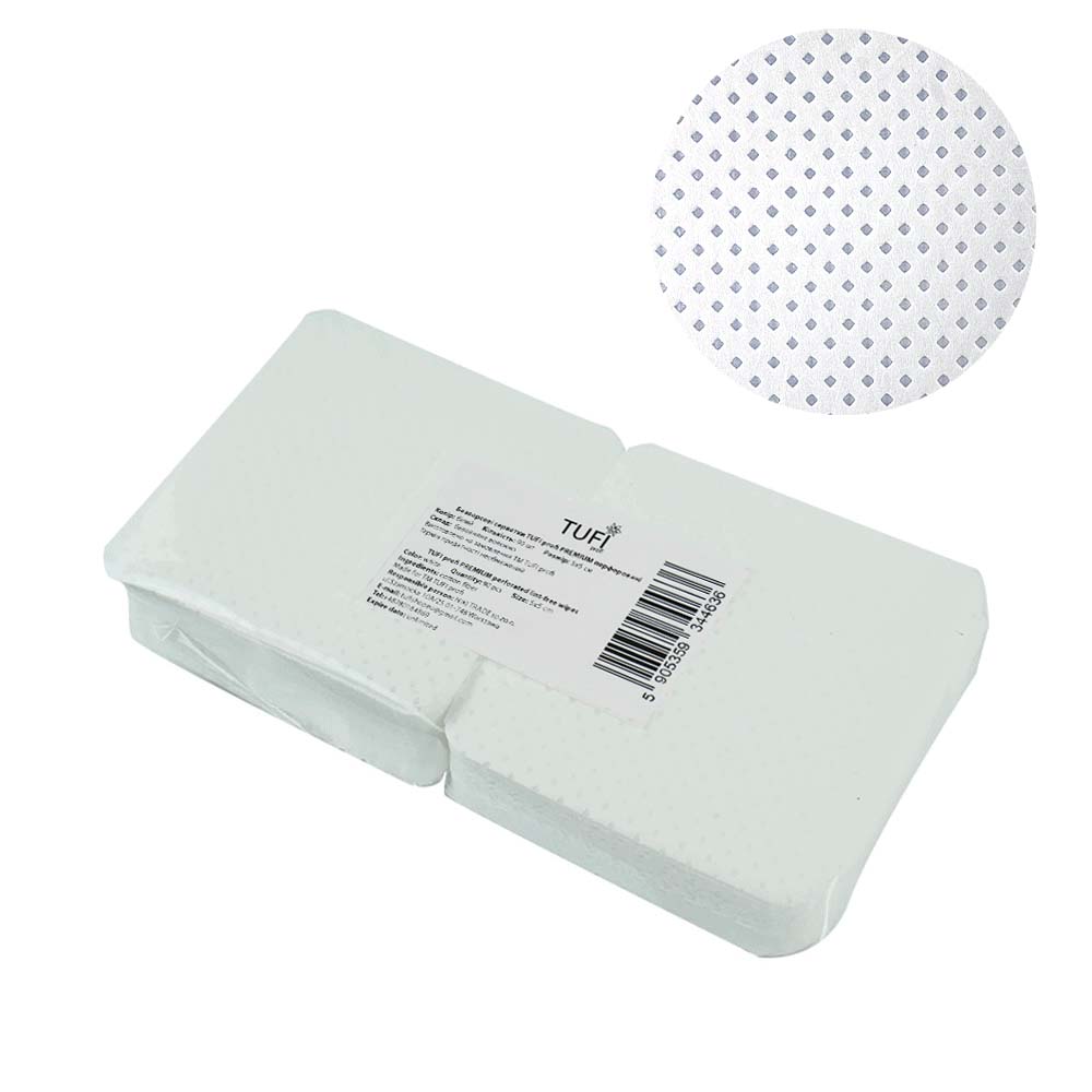 Безворсовые салфетки TUFI profi Перфорированные 5x5 см 90 шт (0104168)