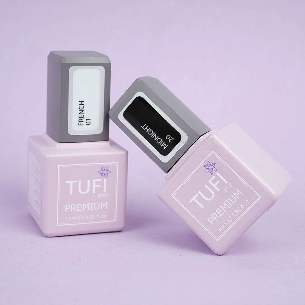 Гель-лак TUFI profi PREMIUM French 01 белый 15мл (0318197)