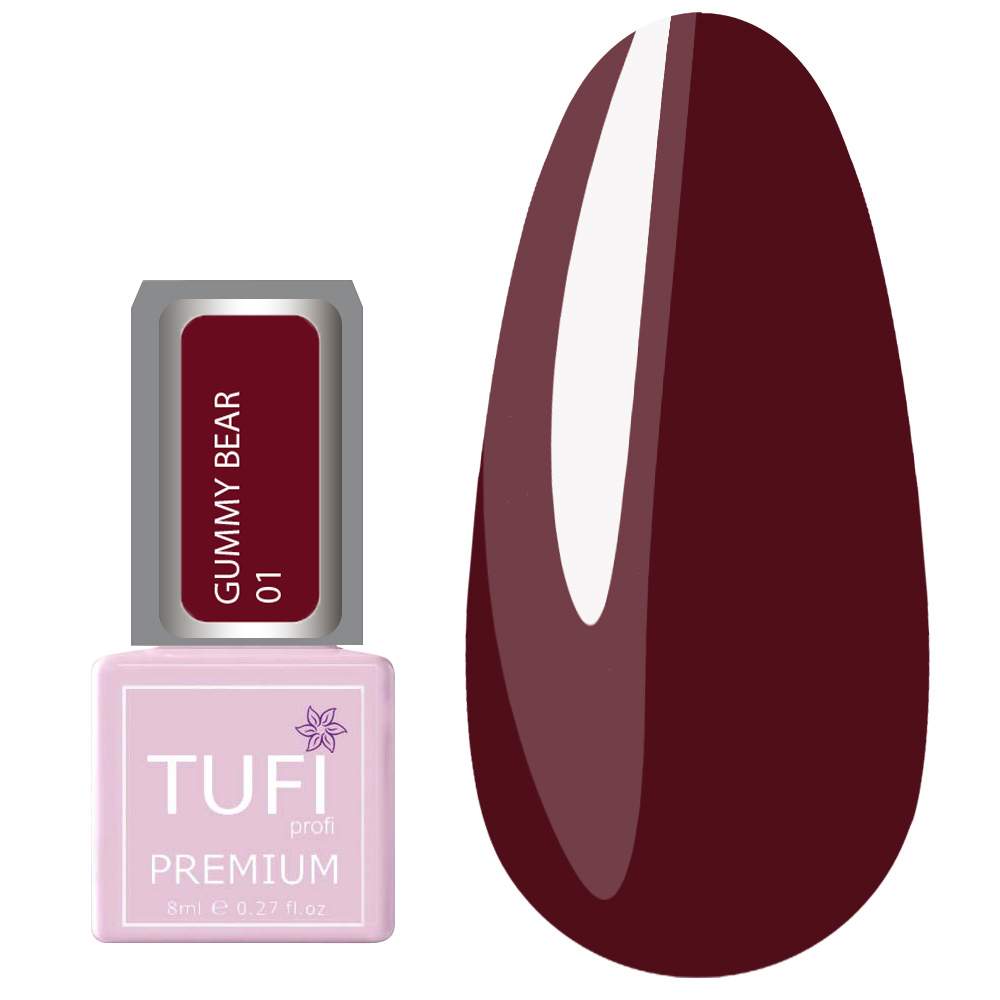 Гель-лак TUFI profi GUMMY BEAR 01 Ежевичное варенье 8 мл (0318252)