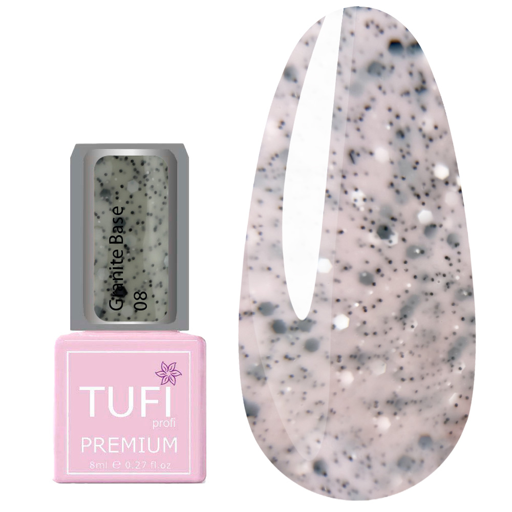 База TUFI profi GRANITE BASE 08 Пастельное Молоко 8 мл (0283716)