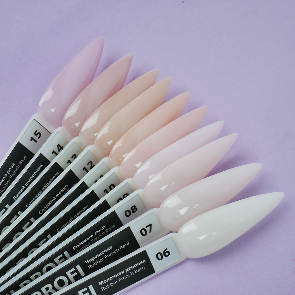 TUFI profi  PREMIUM  RUBBER FRENCH BASE 010 Juicy peach 8 ml (0123397)