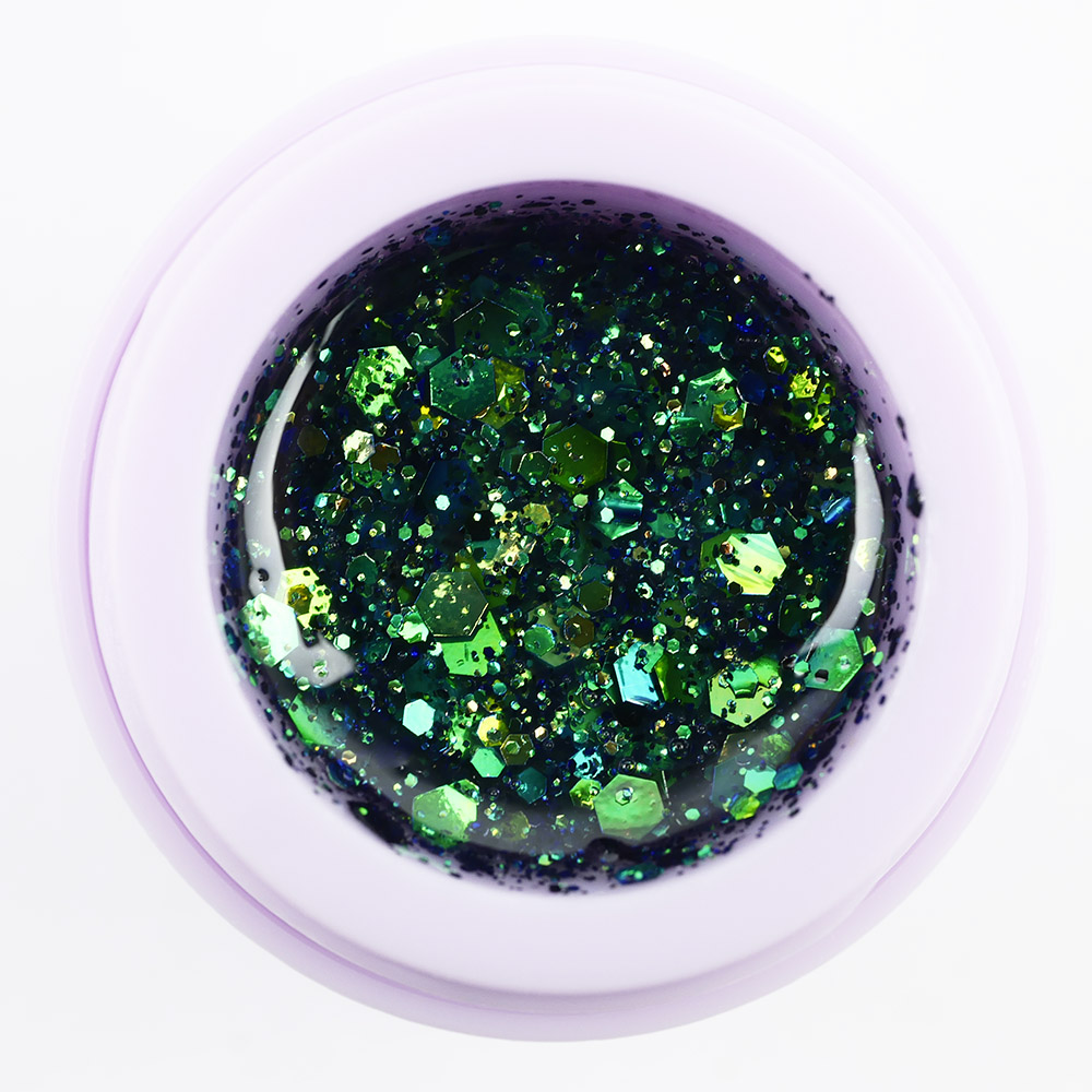 Гель-лак TUFI profi SPARKLE 03 Зелёный бриллиант 5 мл (0243530)