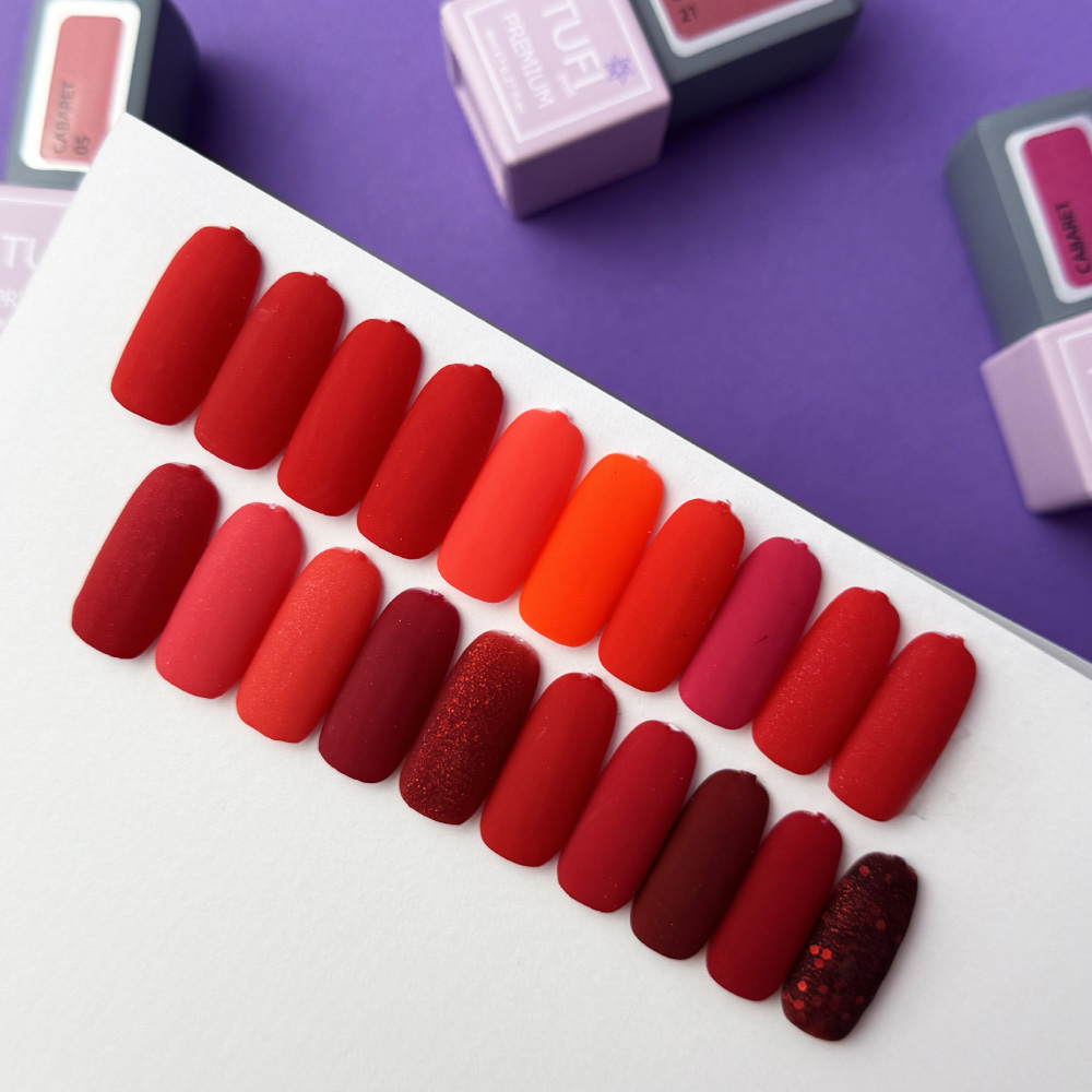 Gel polish TUFI profi  PREMIUM Cabaret  19 Flame 8ml (0102574)