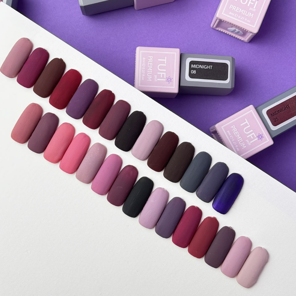 Gel polish TUFI profi PREMIUM Midnight 03 Purple potion 8 ml (0102621)