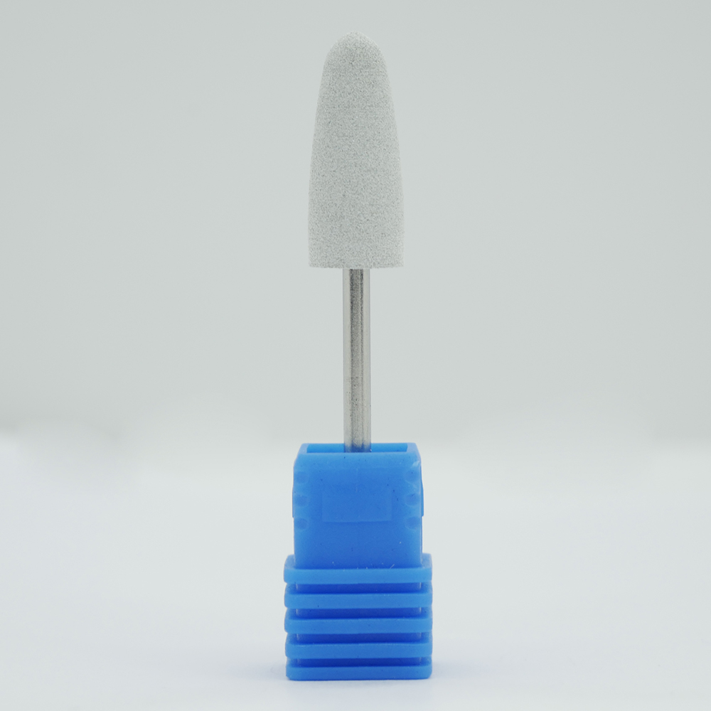 Silicone polisher TUFI profi PREMIUM rounded cone, medium grade, gray