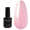 KOMILFO KC Glitter Rubber French Base KC001 светло-розовый с золотым микроблеском 15 мл (201501) - Фото №1