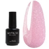 KOMILFO KC Glitter Rubber French Base KC002 светло-розовый с серебряным микроблеском 15 мл (201502) - Фото №1