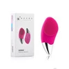 Щетка для очищения лица-BUCOS Sonic Facial Brush S1, силиконовая, розовый - Фото №2