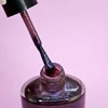 Лак для ногтей DB Cosmetic Prof Line темный баклажановый с шиммером 10 мл (00190) - Фото №2
