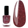 Лак для ногтей DB Cosmetic Prof Line бордовый с шиммером 10 мл (00195) - Фото №1