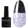 Гель-лак KOMILFO Luminous Collection L006 темный баклажаново-черный светоотражающий 8 мл  (891006) - Фото №1