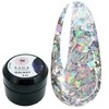 SALE Гель Saga professional GALAXY glitter №05 прозрачный с голографическими частицами 8 мл (2000994383590) - Фото №1