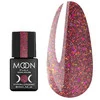Гель-лак MOON FULL Chrome Flake Disco №01 светоотражающий темно-розовый с шиммером 8 мл - Фото №1