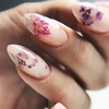 Декор для ногтей в баночке NAILS WORLD сухоцветы,оранжевый - Фото №2