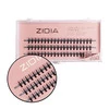 Ресницы ZIDIA Cluster lashes 16D KIM C 0,10 3 ленты размер 9 mm (110074) - Фото №1