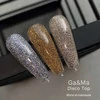 Топ GA&MA Disco SHINE №004 светоотражающий без липкого слоя, с УФ-фильтром золотистый 15 мл (7701457) - Фото №3