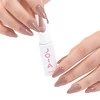 Гель-база JOIA vegan PolyLiquid Gel Mocha Magic коричневый с микроблеском 8 мл (4820259342579) - Фото №4