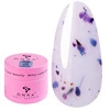 Акрил-гель DNKa Liquid Acrygel №0038 Lavender без пензлика ліловий із сухоцвітами 15 мл (LAD0038-15) - Фото №1