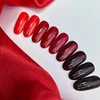 Гель-лак NAILS OF THE NIGHT Let's special Céline темно–червоний з червоними блискітками 10 мл (НФ-00019018) - Фото №3