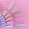 Гель для наращивания LUNA Diamond Gel №02 пастельно-розовый с блестками 15 мл (323-2355-0461) - Фото №4