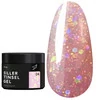 Гель SILLER Tinsel Gel №04 розовый с голографическими блестками 15 мл (банка) (НФ-00020934) - Фото №1