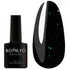 Гель-лак KOMILFO Black Blue черный с насыщенным синим мерцанием 8 мл (583003) - Фото №1
