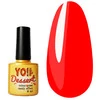 Гель-лак YO!NAILS Dessert №201 ярко-красный витражный 8 мл - Фото №1