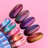 Гель-лак LUNA №252 Cat Eye кошачий глаз, светоотражающий желтый, красный, оранжевый 13 мл (047-3921-0928) - Фото №4