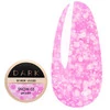 Гель для дизайна Dark Snow gel 03 полупрозрачный с розовыми камифубуками 5 г (Dsnow03) - Фото №1