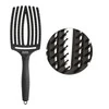 Щетка массажная OLIVIA GARDEN FingerBrush Boar&Nylon full black L с комбинированной щетиной ( OGID1731) - Фото №1