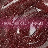 Гель для наращивания светоотражающий Edlen Flash Builder gel №65 гранат 15 мл (4000361269) - Фото №2