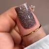 Гель лак BIBLIOTEKA світловідбиваючий Flash № 04 Rose Gold рожеве золото 10 мл (4822071000132) - Фото №3