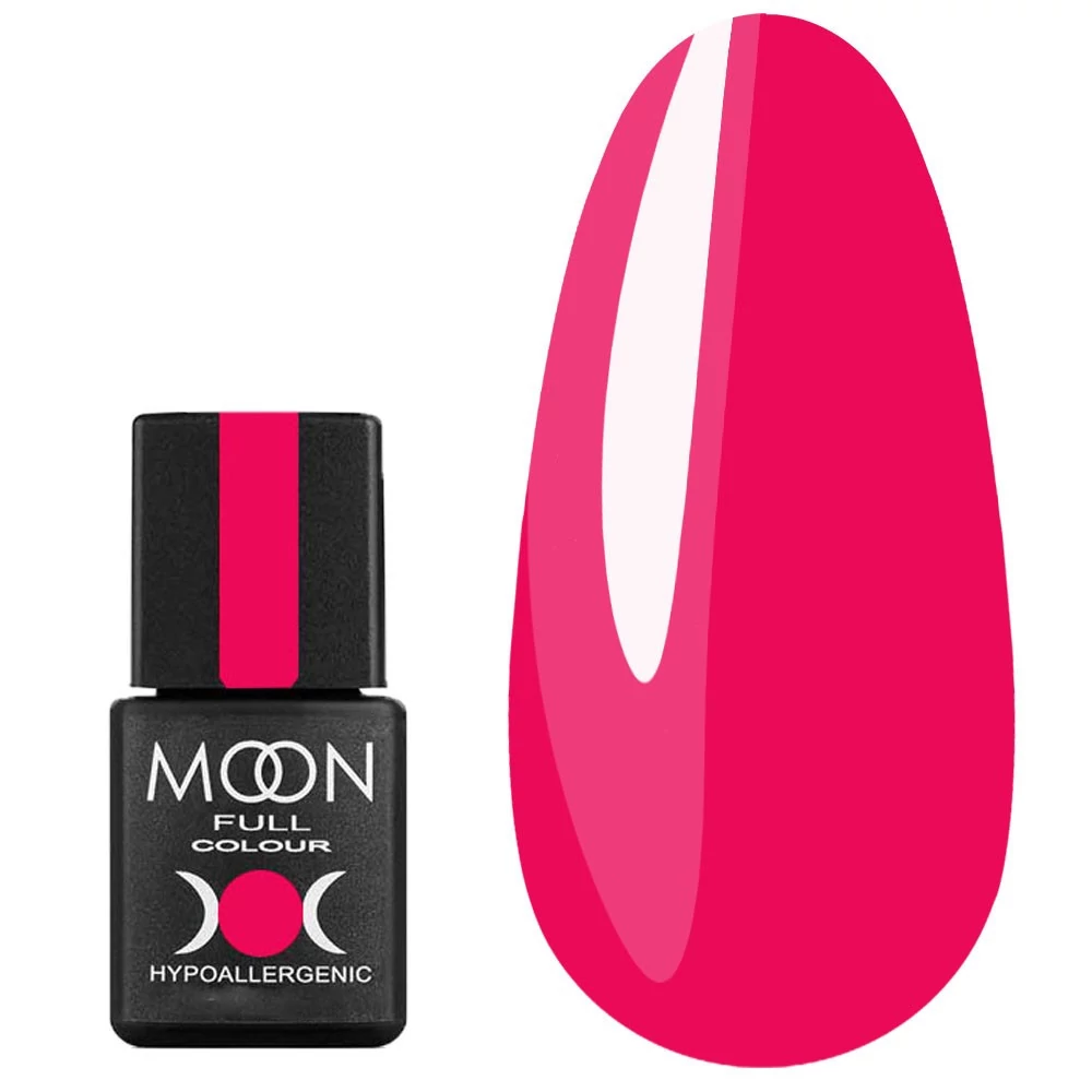 Гель-лак MOON FULL Neon color Gel polish №709 розовый насыщенный 8 мл (5908254189128) - Фото №1