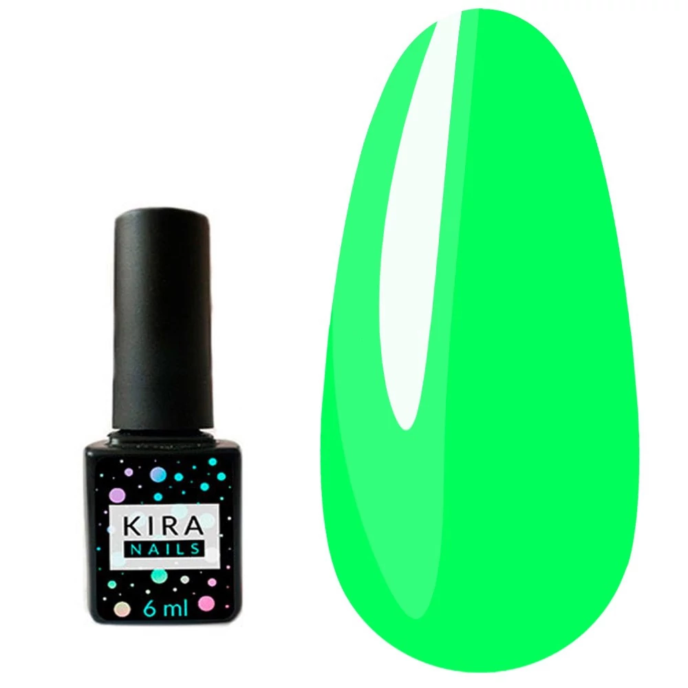 Гель-лак Kira Nails №077 ярко-салатовый 6 мл (963077)