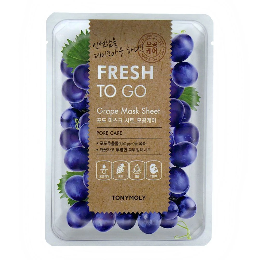 Маска для лица Tony Moly Fresh To Go Grape Mask Sheet