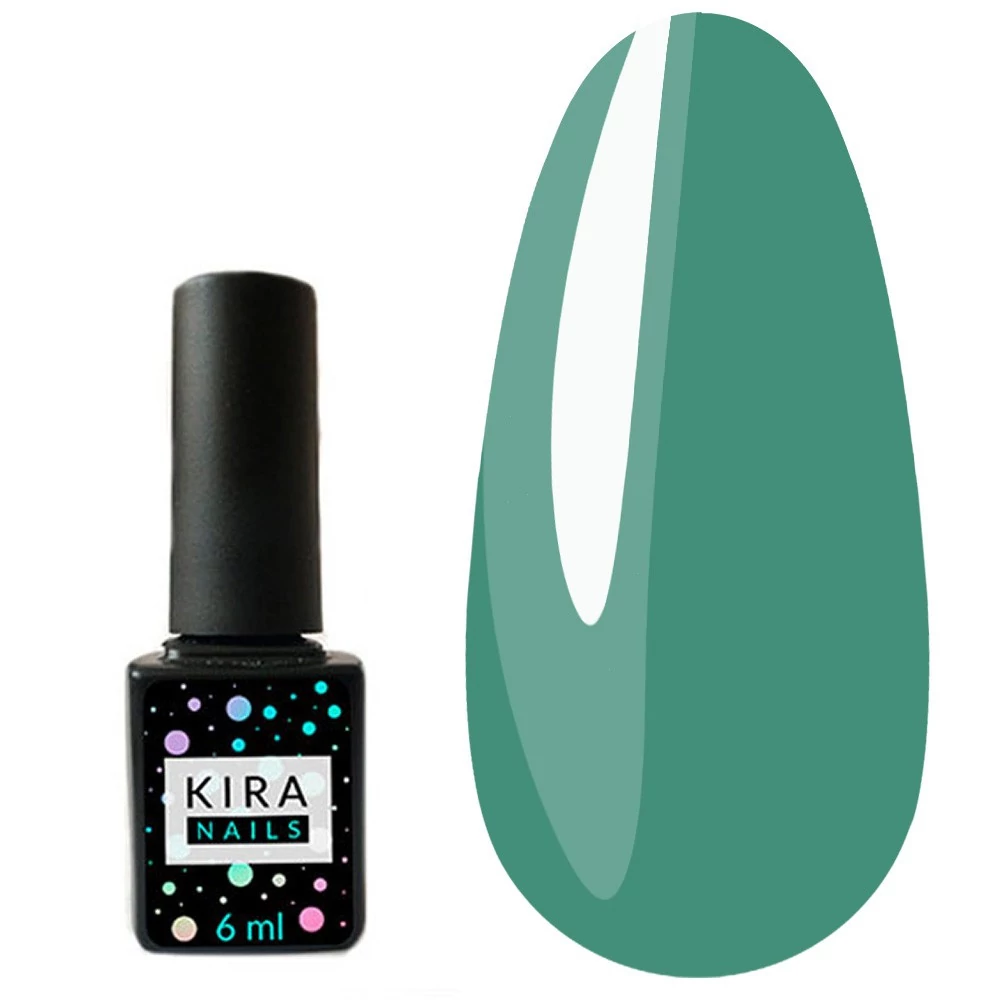 Гель-лак KIRA Nails Vitrage №V21 зеленое море 6 мл (456221) - Фото №1