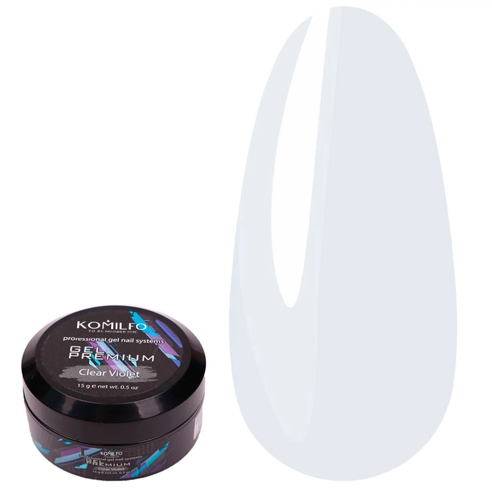 Komilfo Gel Premium Clear Violet прозрачный 15 г (876034)
