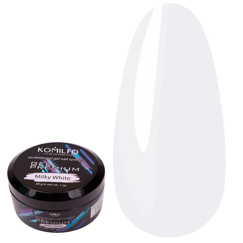 Komilfo Gel Premium Milky White молочно-белый 30 г (876044) - Фото №1