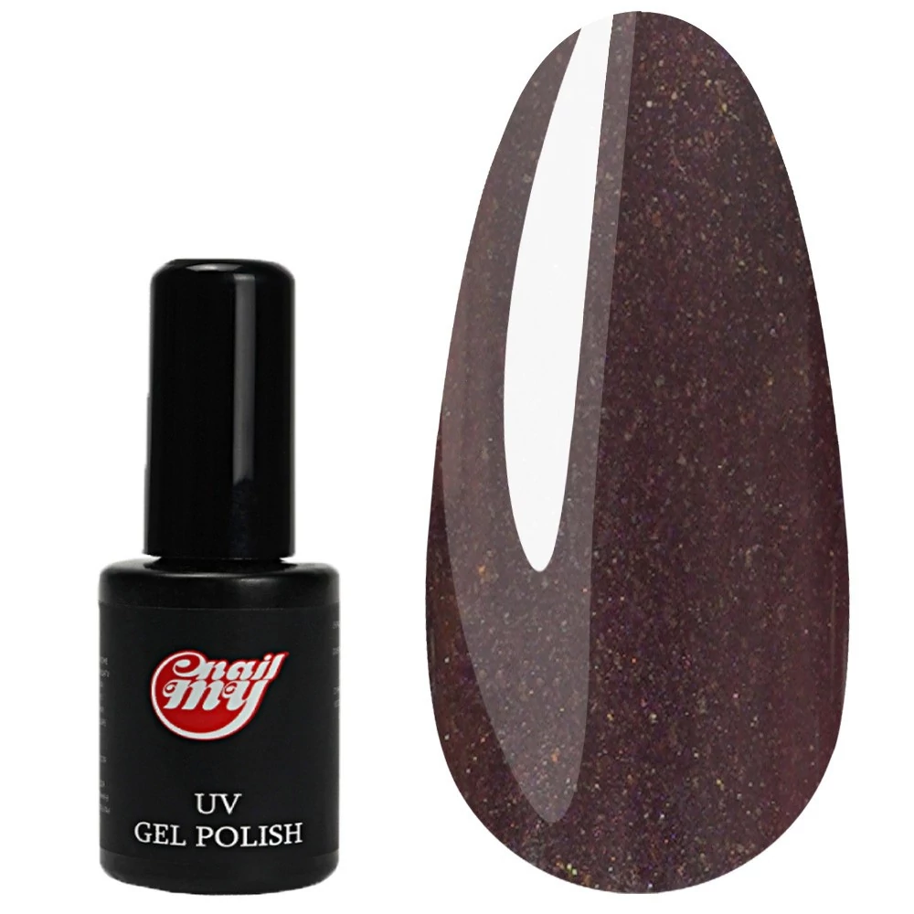 Гель-лак MY NAIL №015 темно-фиолетовый с шиммером 7 мл (MN7-15)